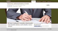 Desktop Screenshot of gestoria-cortes.com