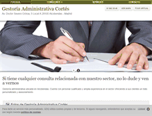 Tablet Screenshot of gestoria-cortes.com